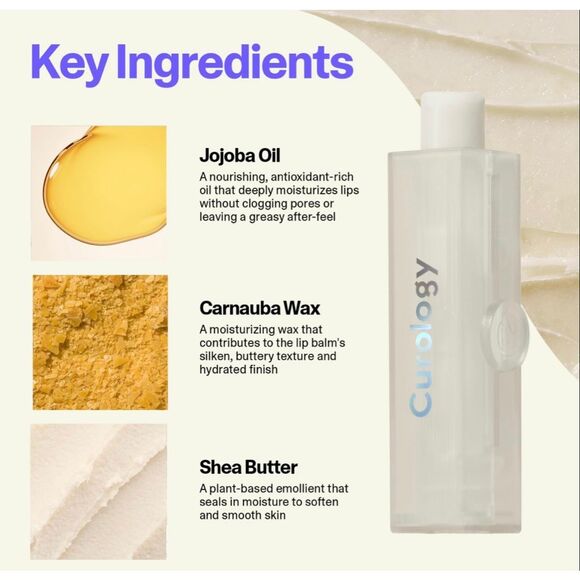 CUROLOGY - NWT - Lip Balm Bundle of 3 (2 Mint and1 Vanilla). One-Handed Tubes - Picture 13 of 16